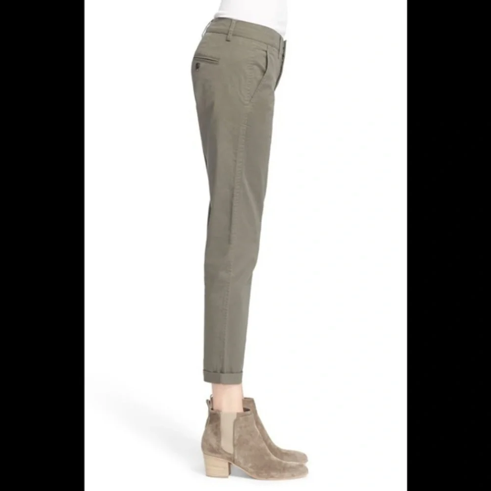 NWT Vince Stretch Cotton Boyfriend Trousers Sz 8 - Picture 4 of 6